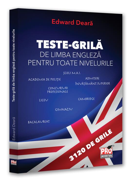 Copertă produs Teste-grilă de limbă engleză pentru toate nivelurile: Gimnaziu, liceu, bacalaureat, admitere &icirc;nvățăm&acirc;nt superior, concursuri profesionale, Cambridge - gallery big 1