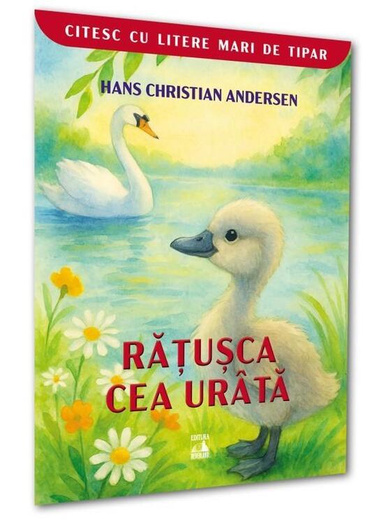 Copertă produs Rățușca cea ur&acirc;tă. Citesc cu litere mari de tipar - gallery big 1