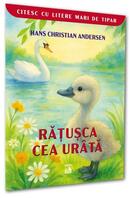 Rățușca cea ur&acirc;tă. Citesc cu litere mari de tipar