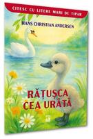 Rățușca cea ur&acirc;tă. Citesc cu litere mari de tipar