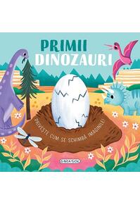 Copertă produs Privește cum se schimbă imaginile! Primii dinozauri