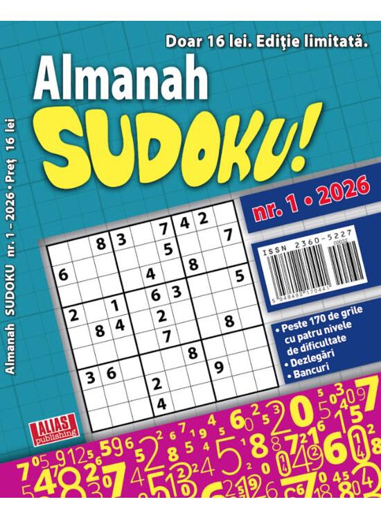 Copertă produs Almanah Sudoku Nr. 1/2026 - gallery big 1