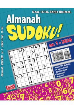 Copertă produs Almanah Sudoku Nr. 1/2026