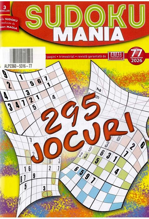 Copertă produs Sudoku Mania Nr. 77 / 2026