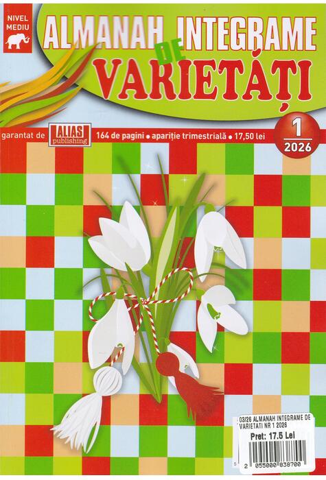 Copertă produs Almanah integrame de varietăți, nr. 1/ 2026