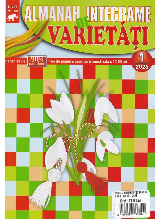Copertă produs Almanah integrame de varietăți, nr. 1/ 2026 - gallery big 1