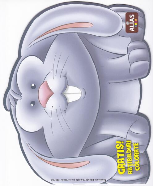 Iepurele. Carte de colorat cu abțibilduri + Ou de lemn colorat - Paperback - Alias Publishing