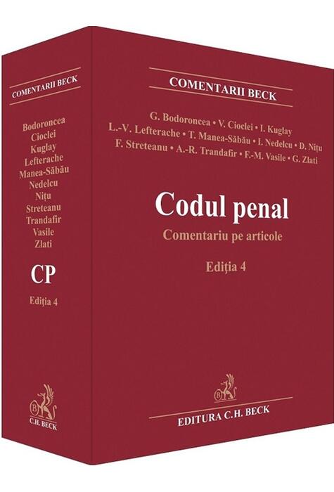 Copertă produs Codul penal. Comentariu pe articole