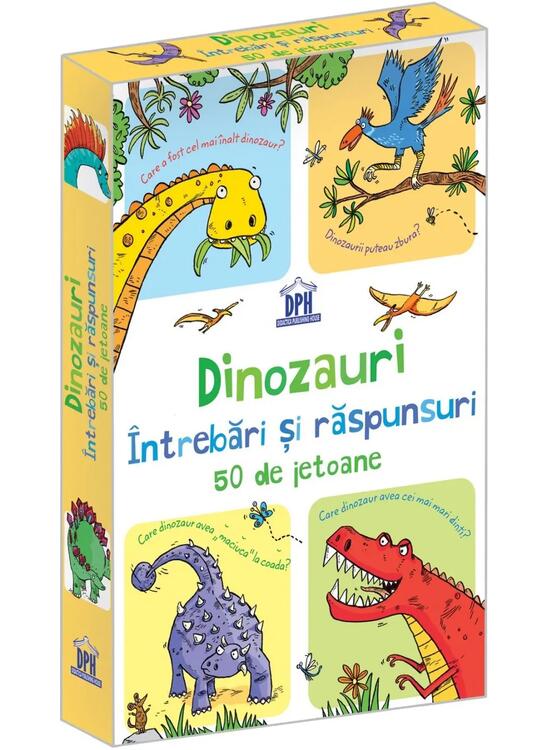 Copertă produs Dinozauri - &Icirc;ntrebări și răspunsuri - 50 de Jetoane - gallery big 1