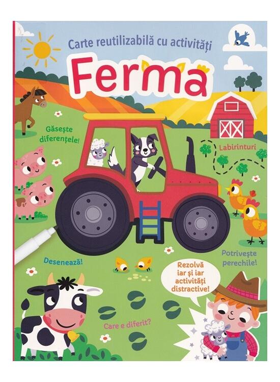 Copertă produs Ferma. Carte reutilizabilă cu activități - gallery big 1