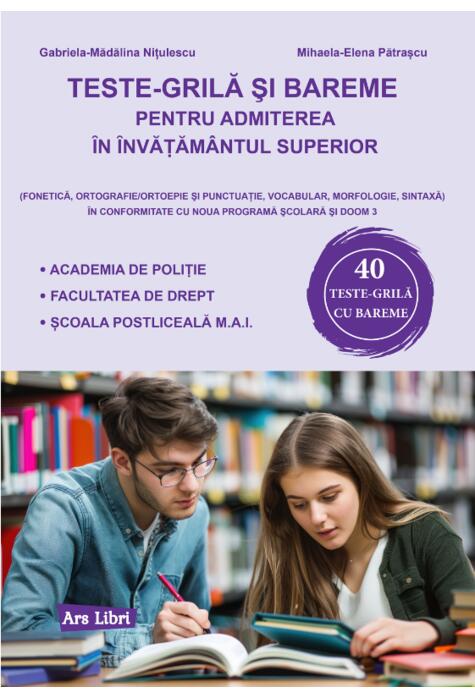 Copertă produs Teste-grilă și bareme pentru admiterea &icirc;n &icirc;nvățăm&acirc;ntul superior