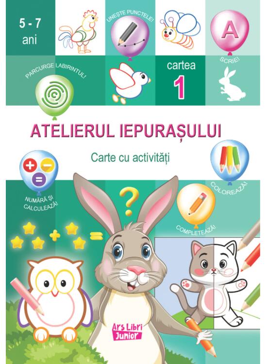 Copertă produs Atelierul iepurașului. Cartea 1 cu activități - gallery big 1