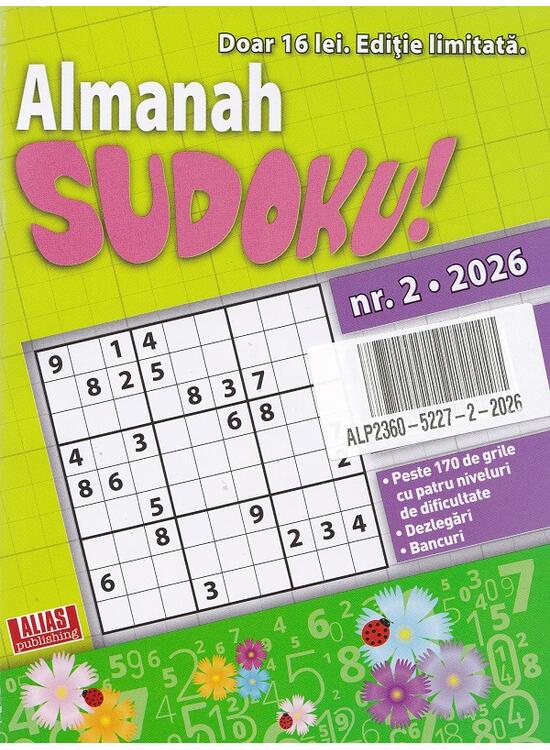 Copertă produs Almanah Sudoku Nr. 2/2026 - gallery big 1