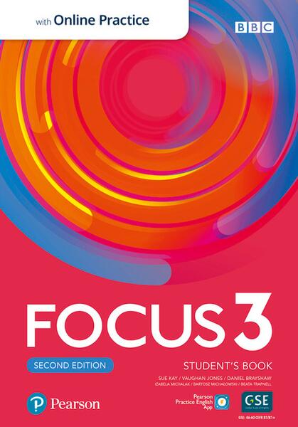 Focus 3 Student's Book and ActiveBook with Online Practice, 2nd edition (B1+) - Paperback brosat - Pearson