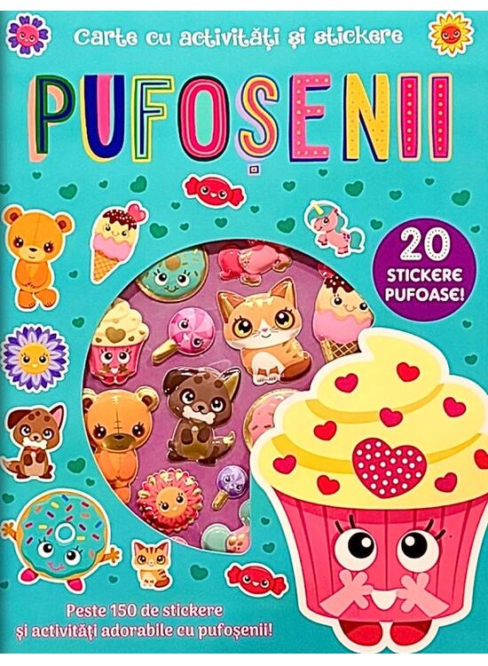 Copertă produs Pufoșenii: 20 stickere pufoase! Carte cu activități și stickere - gallery big 1