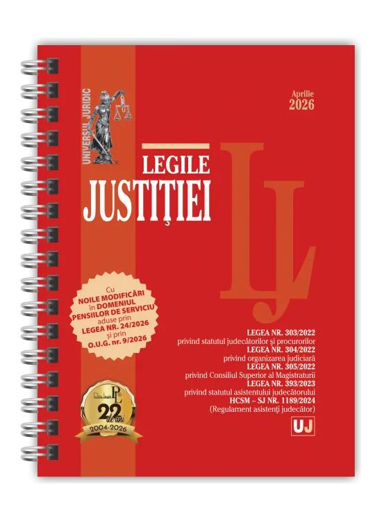 Copertă produs Legile justiției: aprilie 2026 - gallery big 1
