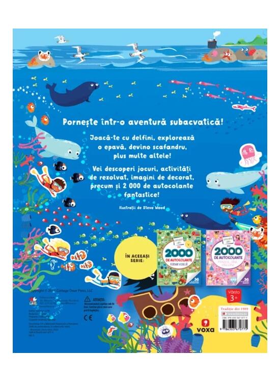 Copertă produs Uimitoarea carte cu 2000 de autocolante. &Icirc;n ad&acirc;ncurile mării - gallery big 2