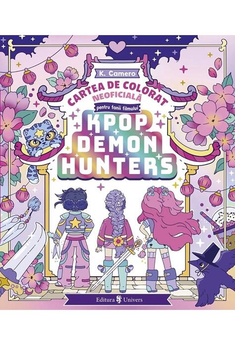 Copertă produs K-Pop Demon Hunters. Cartea de colorat neoficială