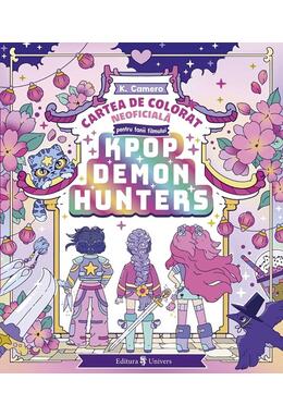 Copertă produs K-Pop Demon Hunters. Cartea de colorat neoficială