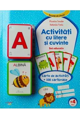 Copertă produs Activități cu litere și cuvinte. Set educativ