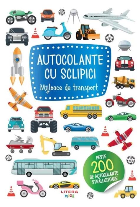 Copertă produs Autocolante cu sclipici. Mijloace de transport