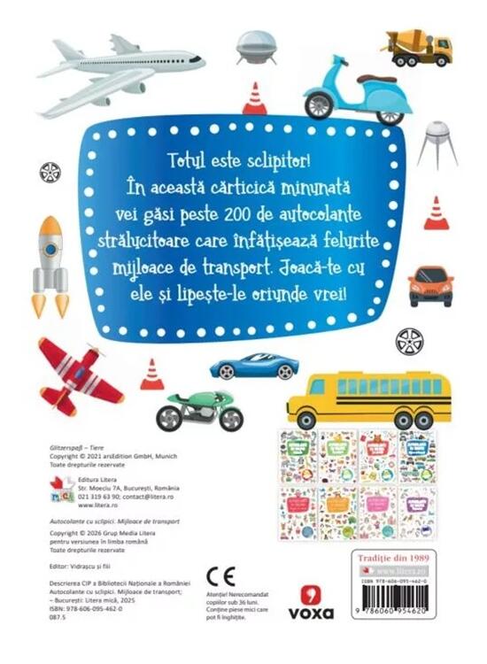 Copertă produs Autocolante cu sclipici. Mijloace de transport - gallery big 2