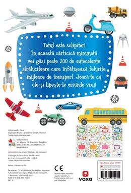 Copertă produs Autocolante cu sclipici. Mijloace de transport