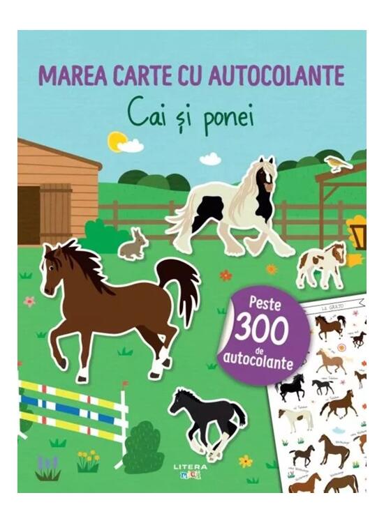 Copertă produs Marea carte cu autocolante. Cai și ponei - gallery big 1