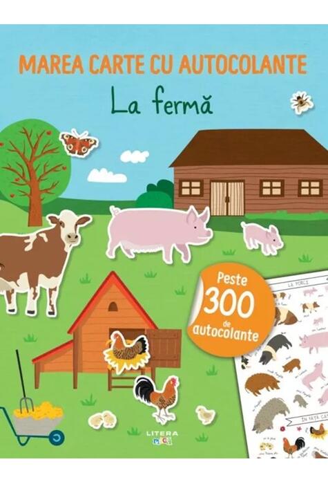 Copertă produs Marea carte cu autocolante. La fermă