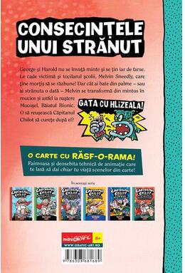 Copertă produs Căpitanul Chilot și bestiala bătălie a lui Mucoșel, Băiatul Bionic. Noaptea mucilor malefici (Vol. 6)
