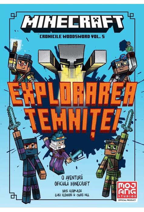 Copertă produs Minecraft. Cronicile Woodsword. Explorarea temniței (Vol. 5)