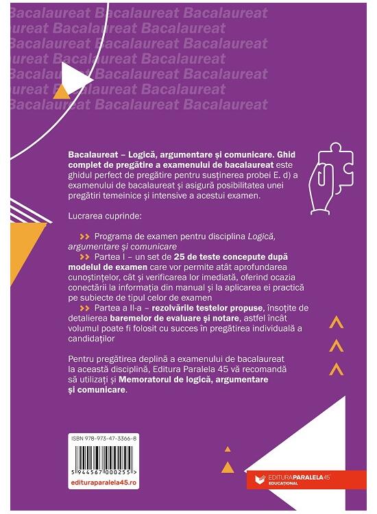 Copertă produs Bacalaureat. Logică, argumentare şi comunicare - gallery big 2