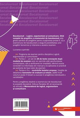 Copertă produs Bacalaureat. Logică, argumentare şi comunicare