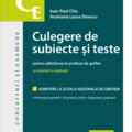 Copertă produs Culegere de subiecte și teste pentru admiterea &icirc;n profesia de grefier - gallery small 