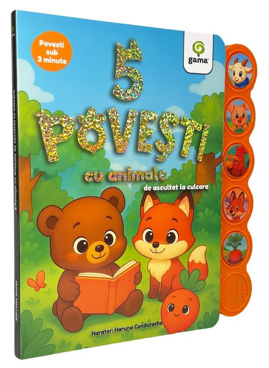 Copertă produs 5 povești cu animale de ascultat la culcare - gallery big 1