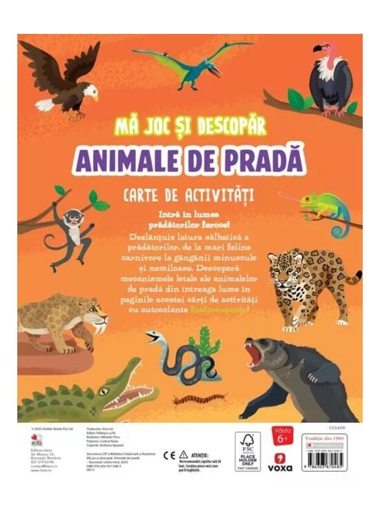 Copertă produs Mă joc și descopăr. Animale de pradă. Carte de activități - gallery big 2