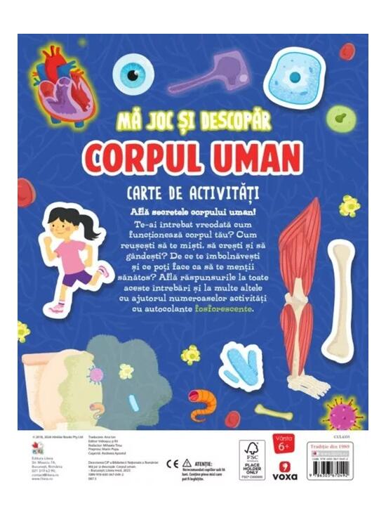 Copertă produs Mă joc și descopăr. Corpul uman. Carte de activități - gallery big 2