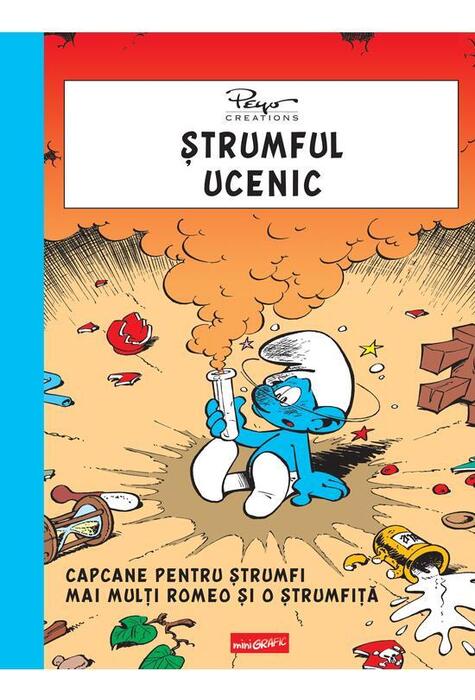 Copertă produs Ștrumful ucenic. Capcane pentru ștrumfi. Mai mulți Romeo și o ștrumfiță