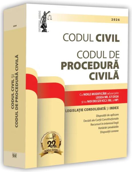 Codul civil și Codul de procedură civilă: mai 2026 - Paperback brosat - Dan Lupaşcu - Universul Juridic