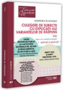 Admiterea &icirc;n notariat. Culegere de subiecte cu explicații ale variantelor de răspuns - 2026