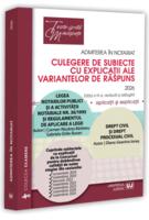 Imagine produs Admiterea &icirc;n notariat. Culegere de subiecte cu explicații ale variantelor de răspuns - 2026