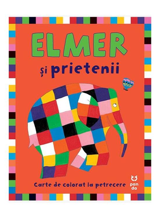 Copertă produs Elmer și prietenii - carte de colorat la petrecere - gallery big 1
