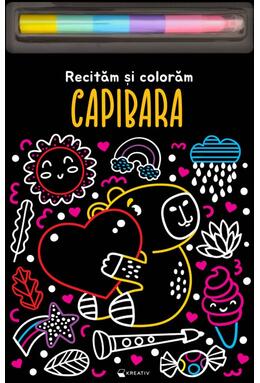 Copertă produs Capibara &ndash; Recităm și colorăm