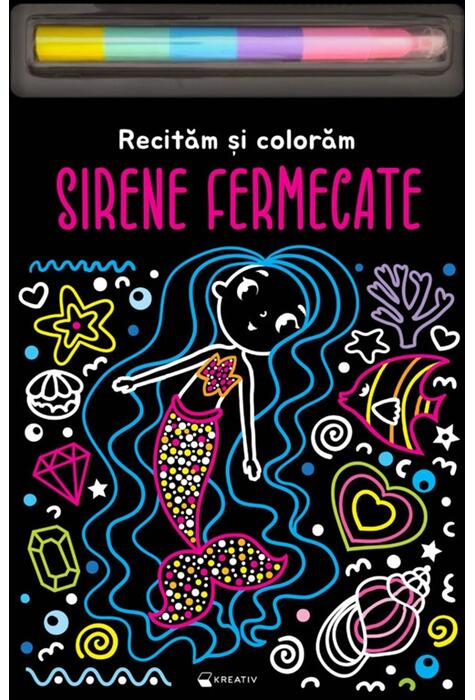 Copertă produs Sirene fermecate &ndash; Recităm și colorăm