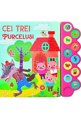 Copertă produs Cei trei purceluși. Carte cu 10 sunete