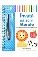Imagine produs &Icirc;nvață să scrii literele. Carte reutilizabilă cu ad&acirc;ncituri