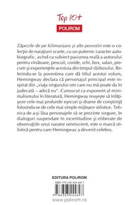 Copertă produs Zăpezile de pe Kilimanjaro şi alte povestiri (Top 10+)