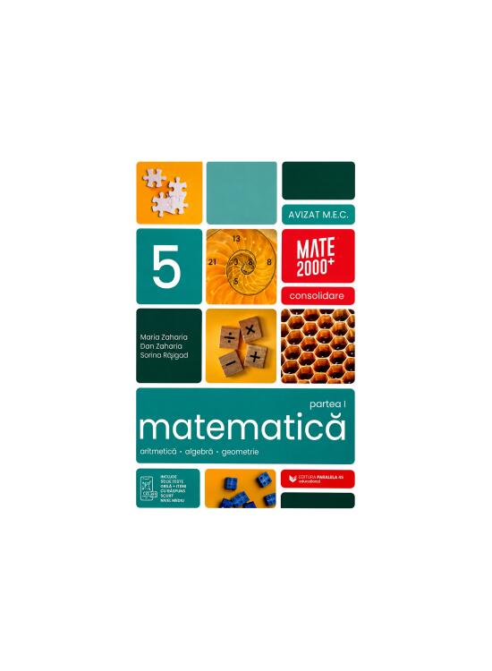 Copertă produs Matematică. Aritmetică, algebră, geometrie. Clasa a V-a. Consolidare. Partea a I-a - gallery big 1