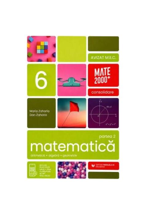 Copertă produs Matematică. Aritmetică, algebră, geometrie. Clasa a VI-a. Consolidare. Partea a I-a