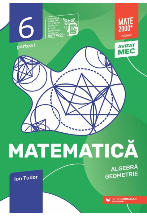 Copertă produs Matematică. Aritmetică, algebră, geometrie. Caiet de lucru. Clasa a VI-a. Inițiere. Partea I